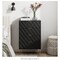 Black diamond drawer dresser for bedroom, living room, closet, and hallway; tall storage dresser chest cabinet organizer unit with metal legs